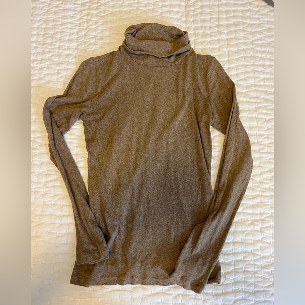 J. Crew Taupe Long Sleeve Turtleneck